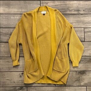 Universal Thread Mustard Open-Front Cardigan